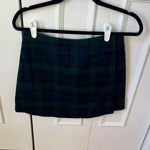 Hill House Home Plaid Mini Skirt - Navy Blue and Green